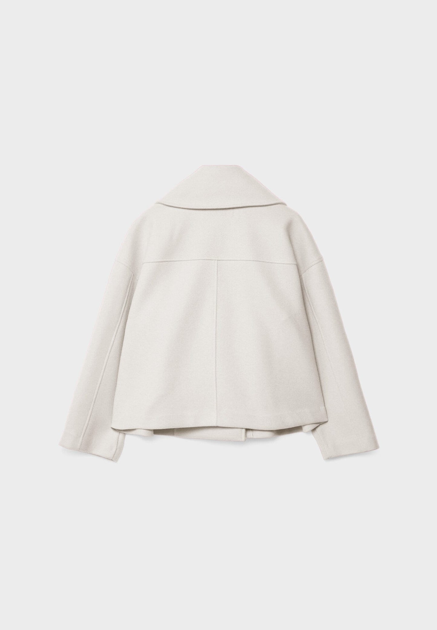 Jitske - Chique Korte Peacoat Jas met Dubbele Knoopsluiting