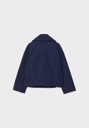 Jitske - Elegancka krótka kurtka peacoat z podwójnym zapięciem na guziki