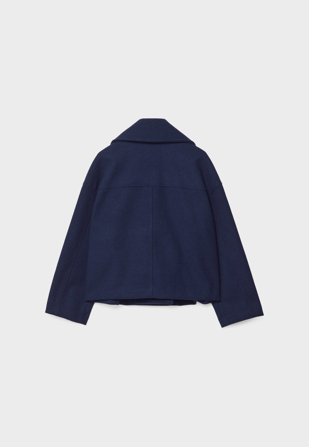 Jitske - Chique Korte Peacoat Jas met Dubbele Knoopsluiting