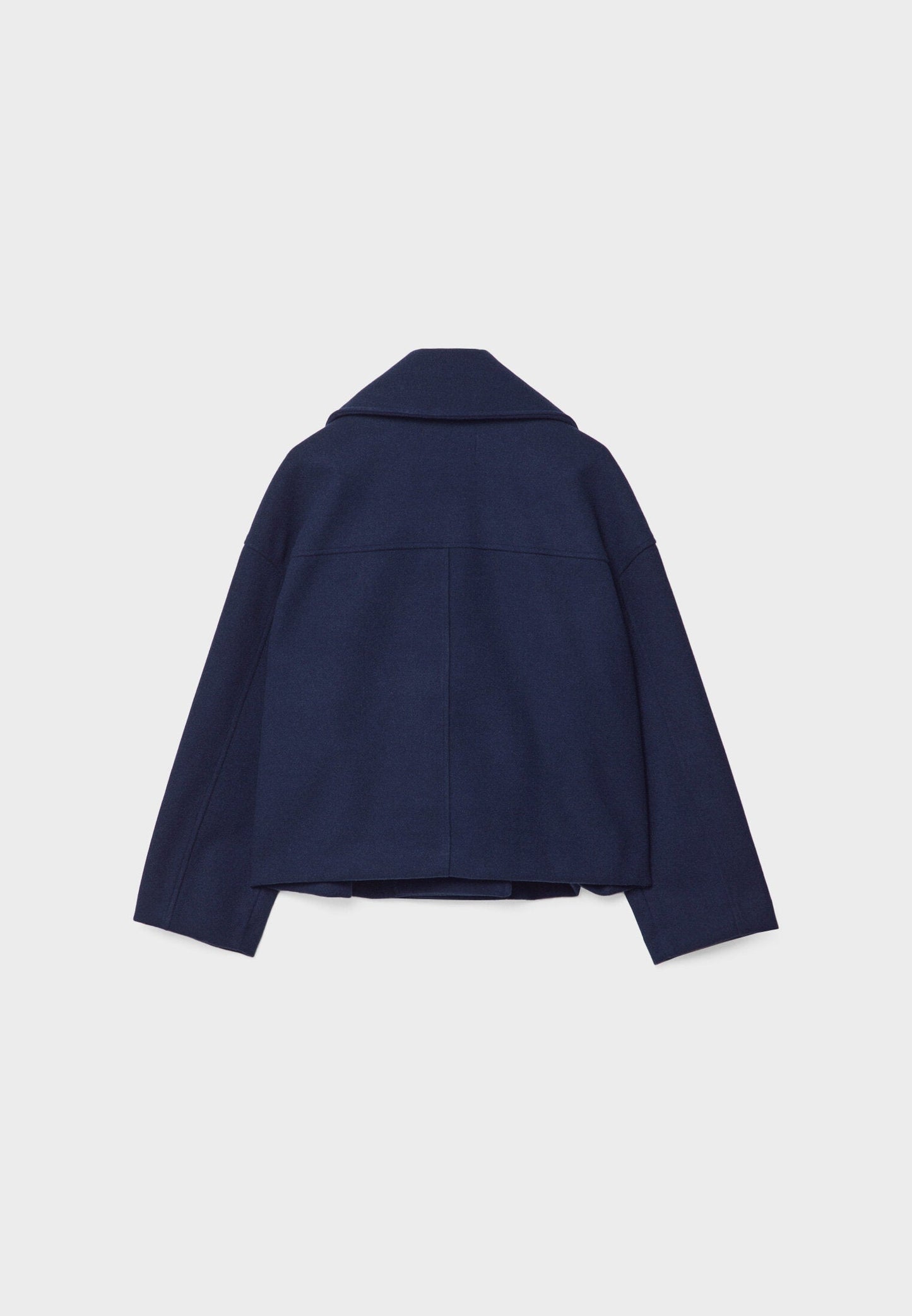 Jitske - Chique Korte Peacoat Jas met Dubbele Knoopsluiting