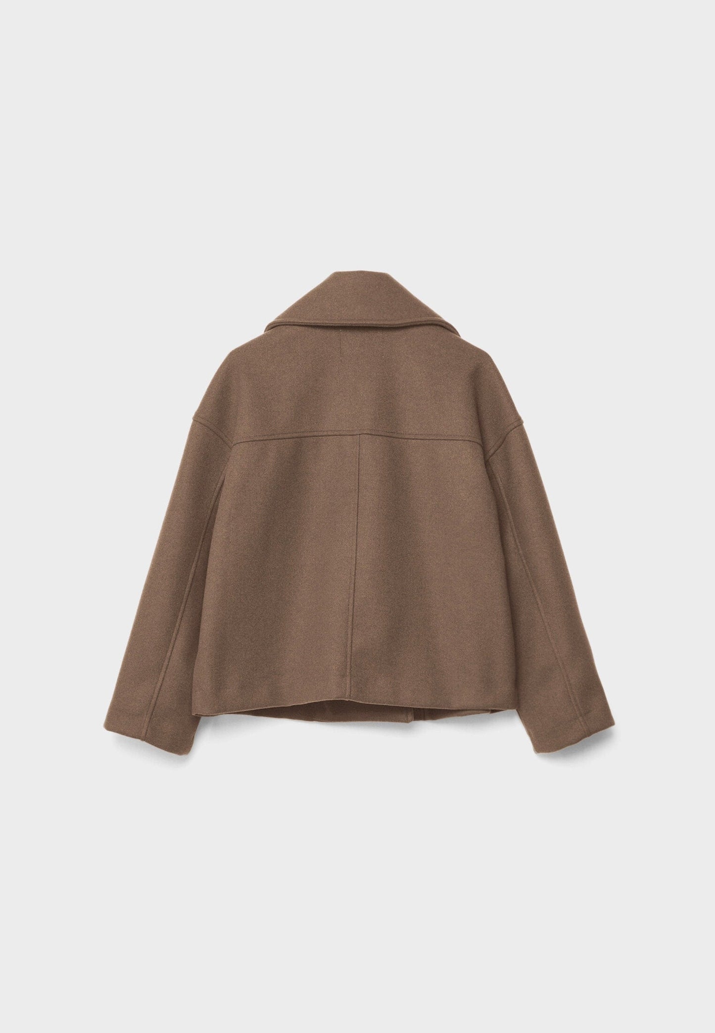 Jitske - Chique Korte Peacoat Jas met Dubbele Knoopsluiting