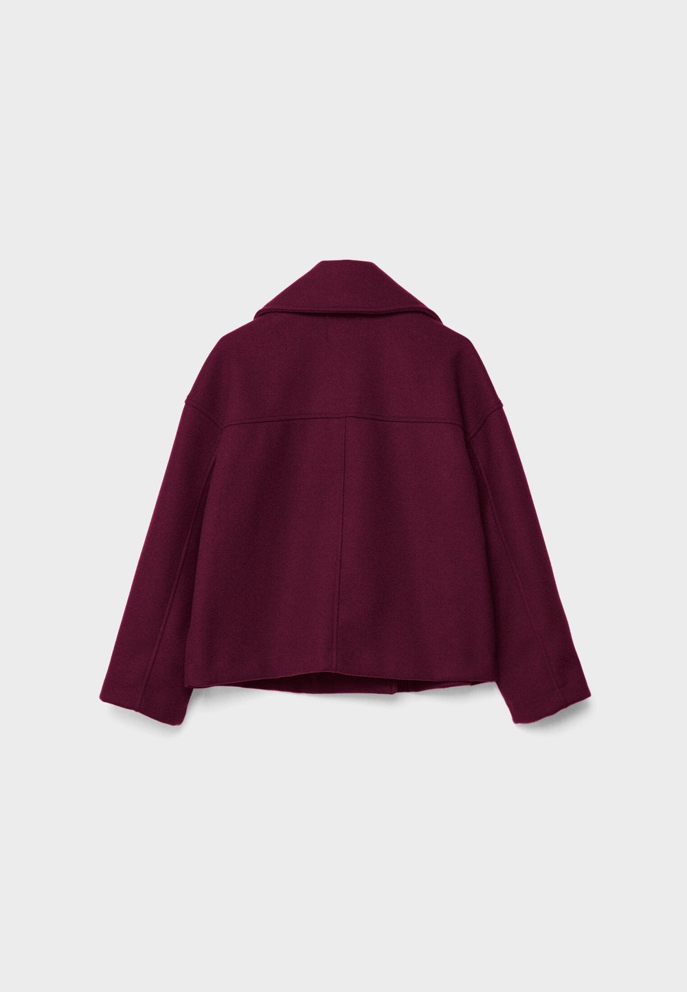 Jitske - Chique Korte Peacoat Jas met Dubbele Knoopsluiting