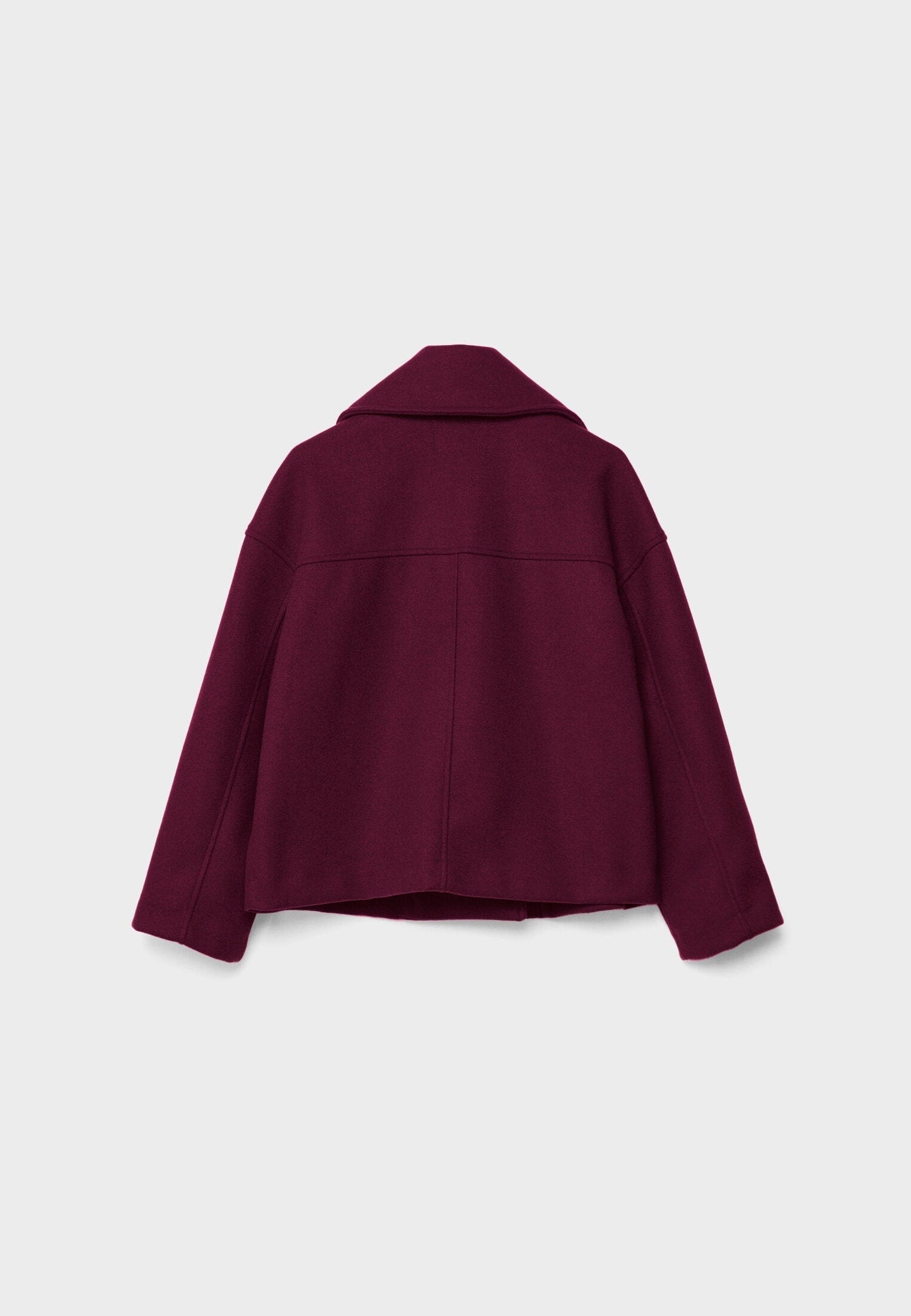 Jitske - Chique Korte Peacoat Jas met Dubbele Knoopsluiting