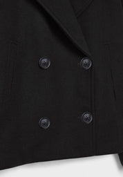 Jitske - Elegancka krótka kurtka peacoat z podwójnym zapięciem na guziki