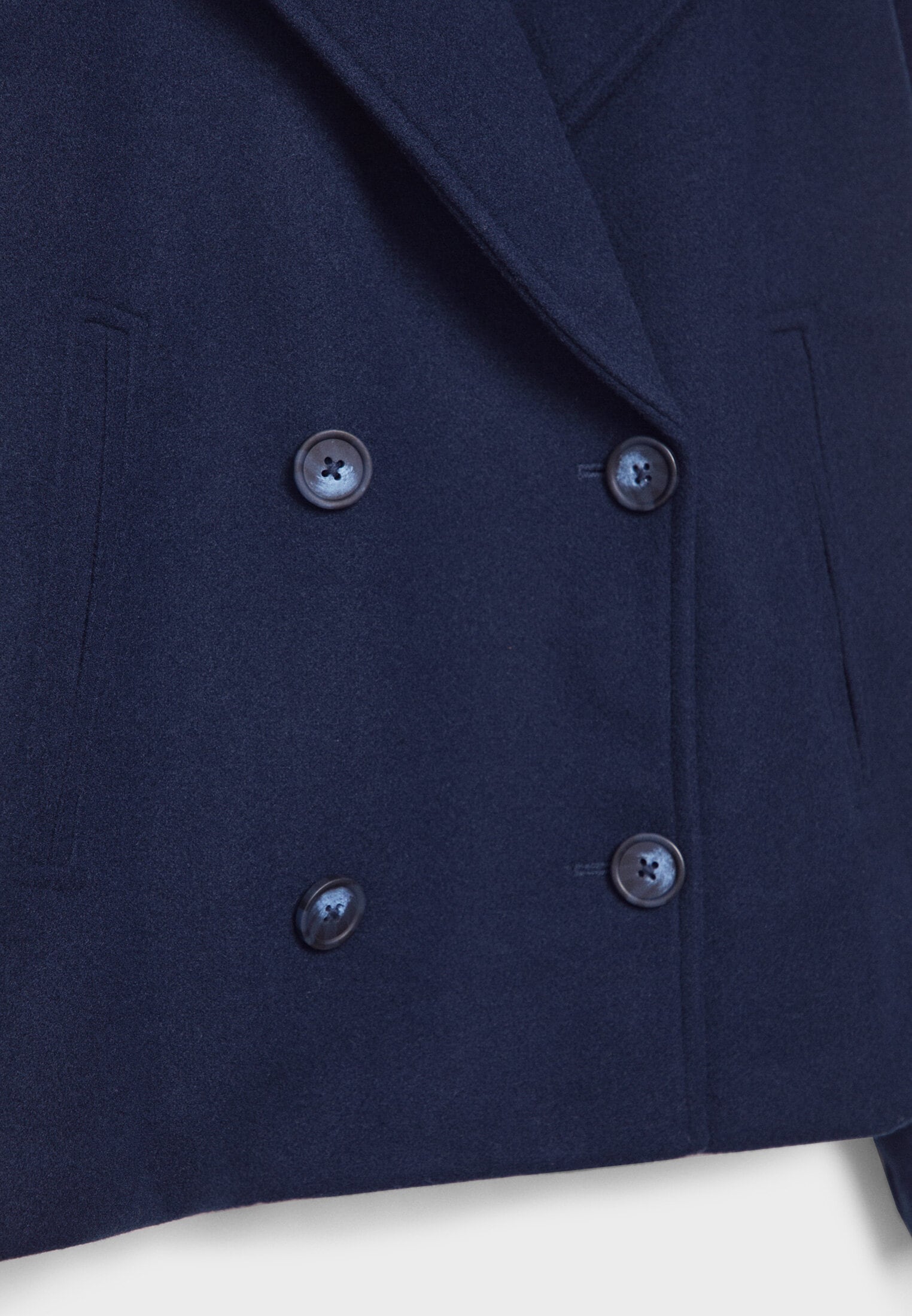 Jitske - Elegancka krótka kurtka peacoat z podwójnym zapięciem na guziki