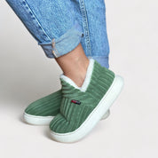 Winter Comfortable Ribbed Slippers for Women