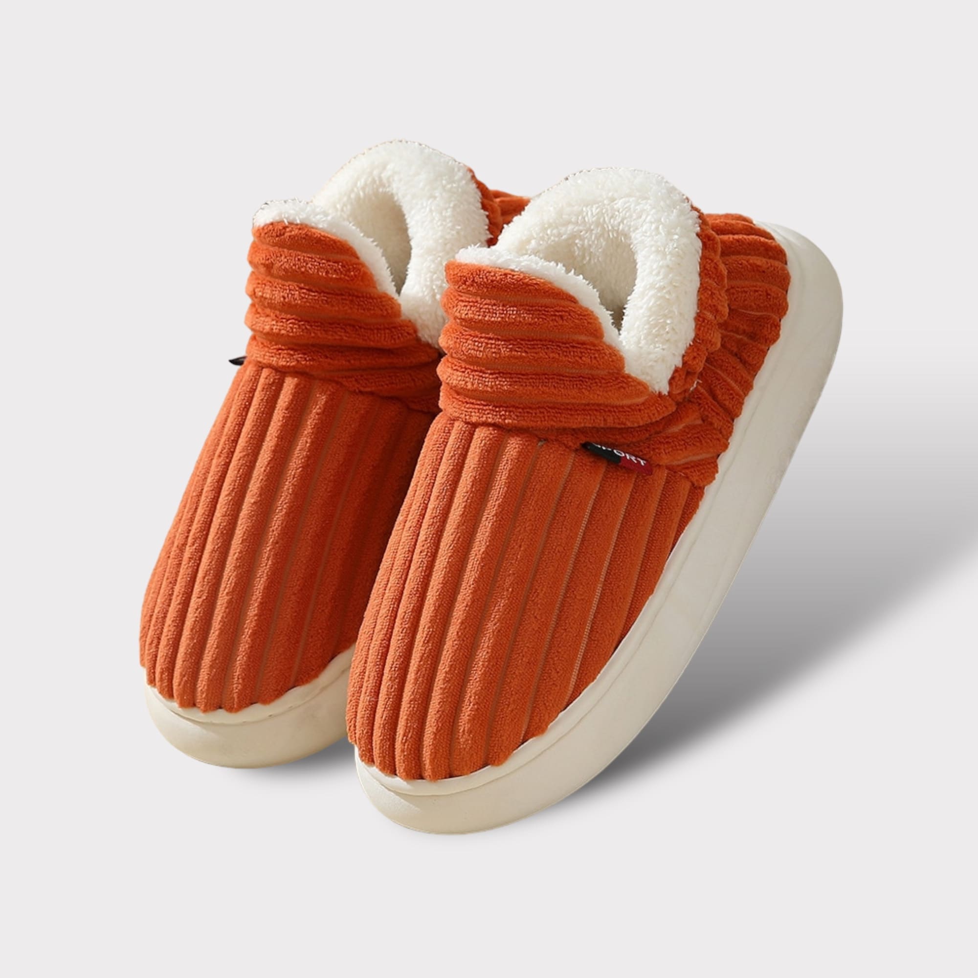Winter Comfortable Ribbed Slippers for Women