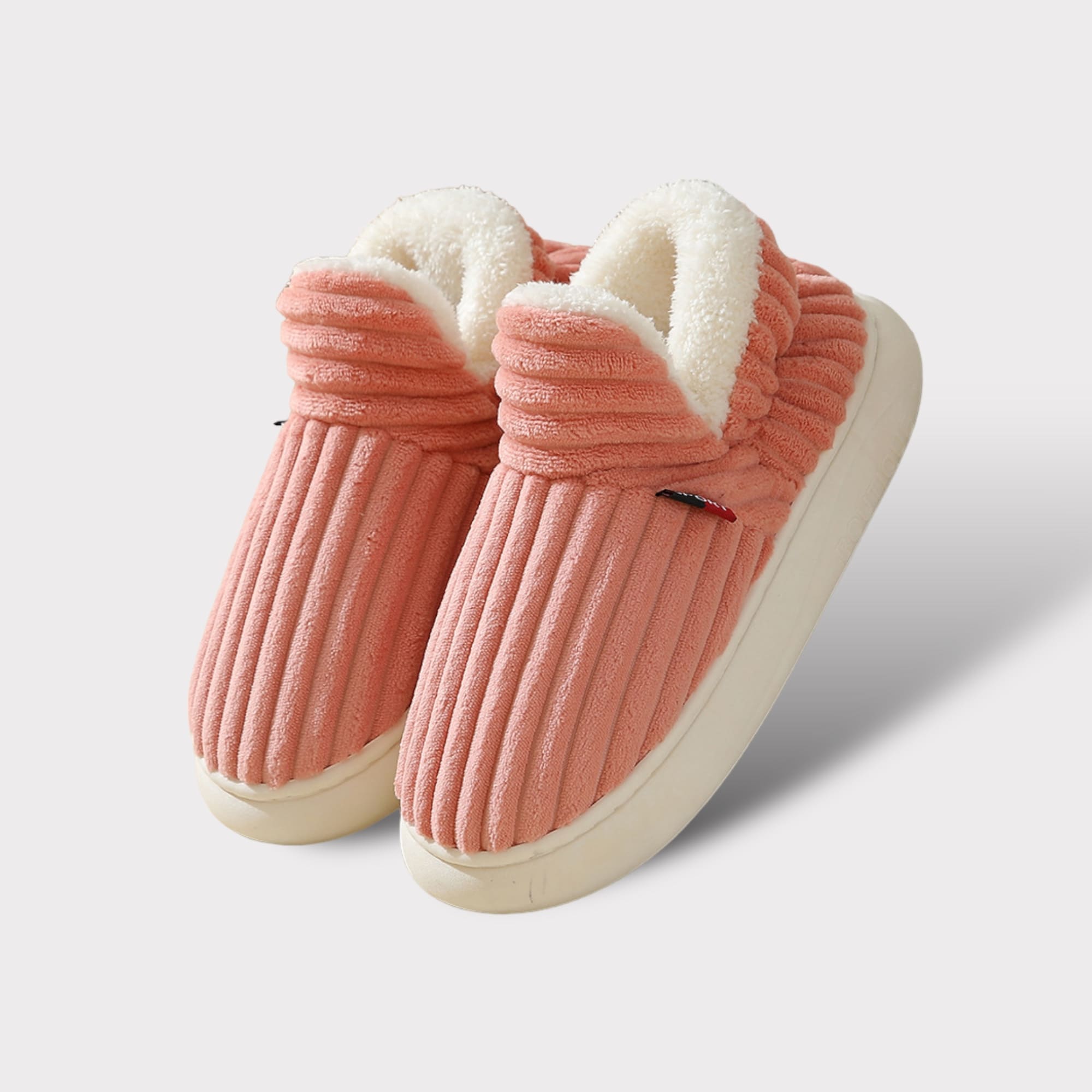 Winter Comfortable Ribbed Slippers for Women