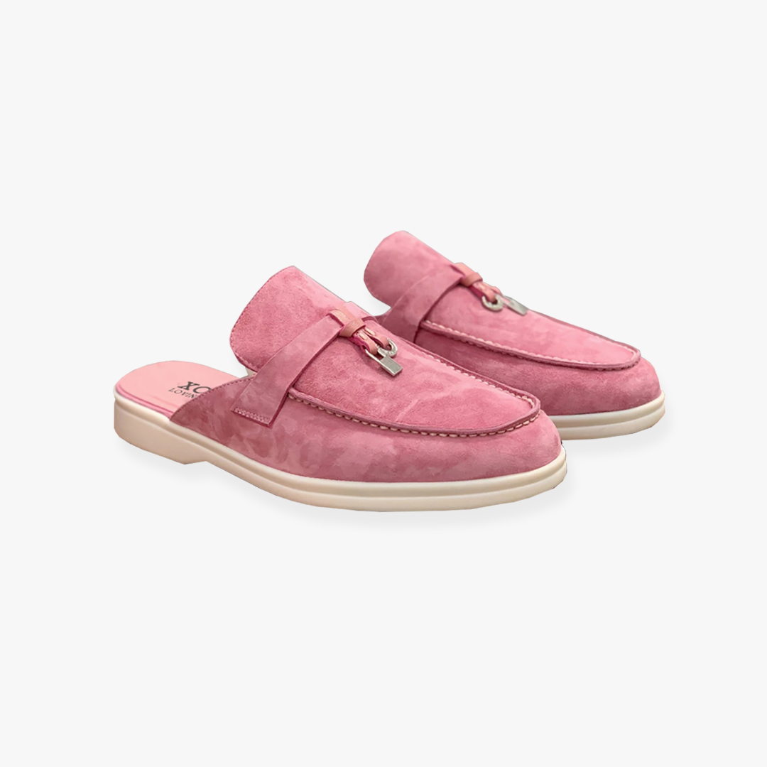 Comfortabele Dames Mules met Slip On Design en Platte Zool