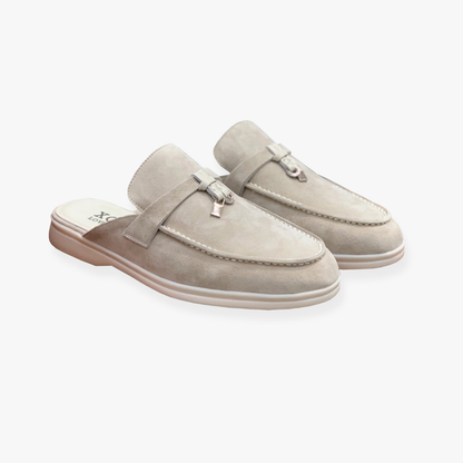 Comfortabele Dames Mules met Slip On Design en Platte Zool