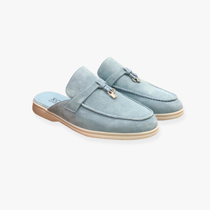 Comfortabele Dames Mules met Slip On Design en Platte Zool