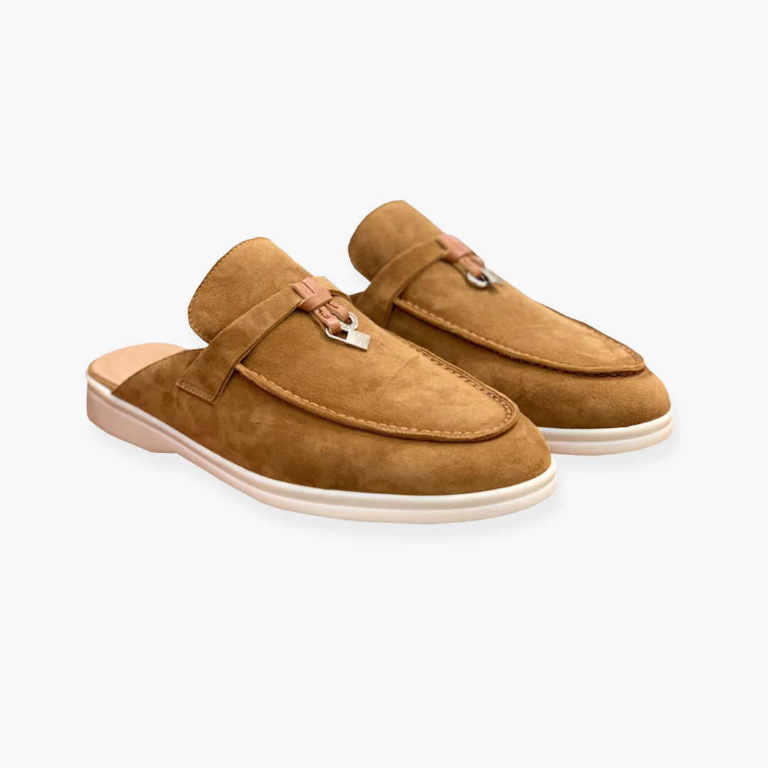 Comfortabele Dames Mules met Slip On Design en Platte Zool