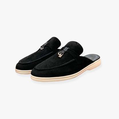 Comfortabele Dames Mules met Slip On Design en Platte Zool