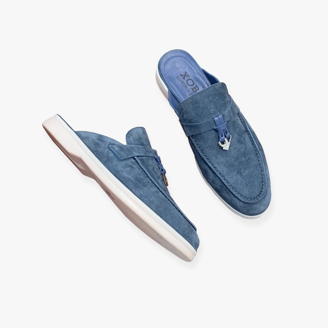 Comfortabele Dames Mules met Slip On Design en Platte Zool