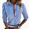 Damesblouse | Verticaal Streeppatroon & Verfijnd Klassiek Design