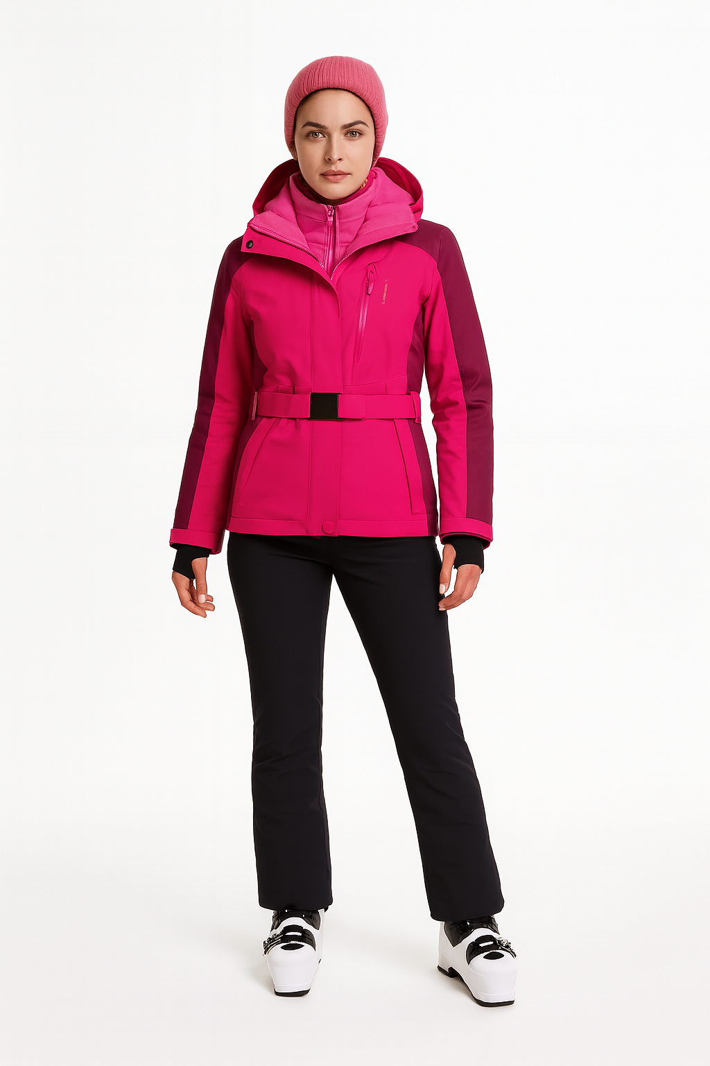 Zachte Dames Skipak Set Met Jas En Broek Voor Actieve Wintersport