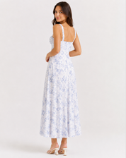 Jessy - Corset midi dress with side slit