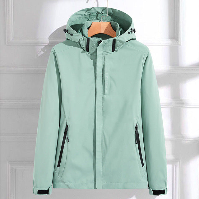 Drune | Women's Rain Jacket Waterproof Stylish Hooded Fit 0