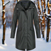 Drune | Women's Rain Jacket Weatherproof Casual Mid-Thigh Fit 0