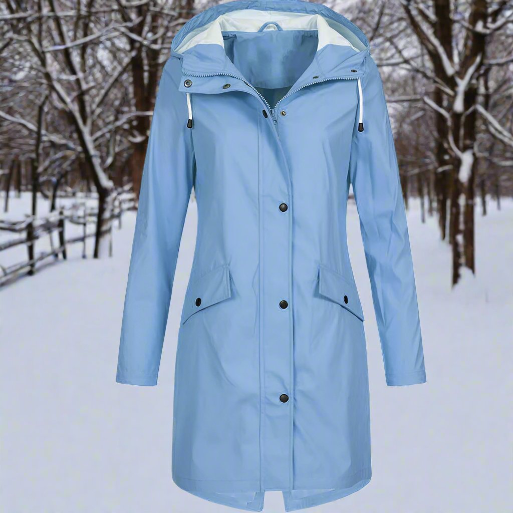 Drune | Women's Rain Jacket Weatherproof Casual Mid-Thigh Fit 2