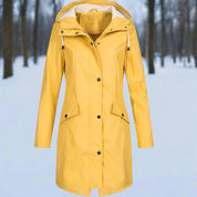 Drune | Women's Rain Jacket Weatherproof Casual Mid-Thigh Fit 4