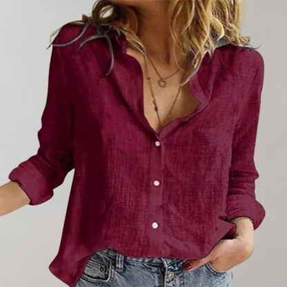 Evelien - Tijdloze katoenen blouse