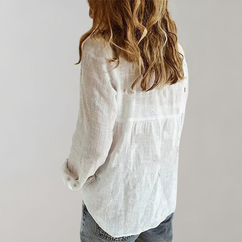 Evelien - Tijdloze katoenen blouse