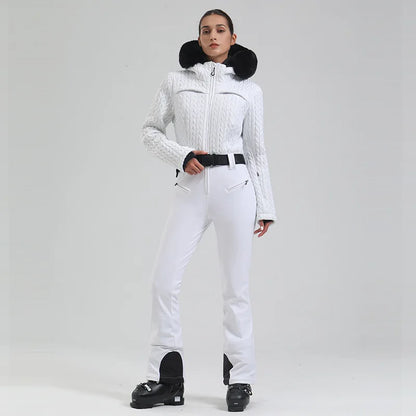 Dames Ski Overall met Slim Fit en Geïsoleerde Afwerking
