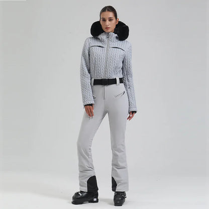 Dames Ski Overall met Slim Fit en Geïsoleerde Afwerking