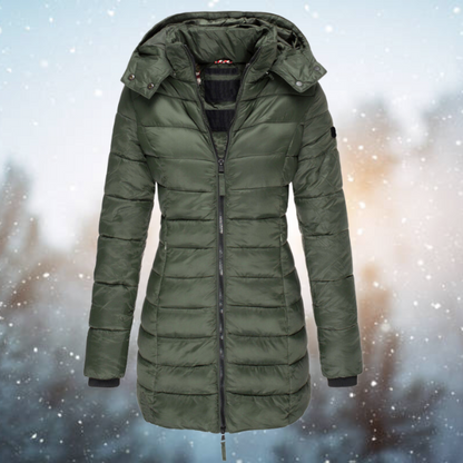 Warme Gewatteerde Puffer Winterjas Capuchon Vrouwen