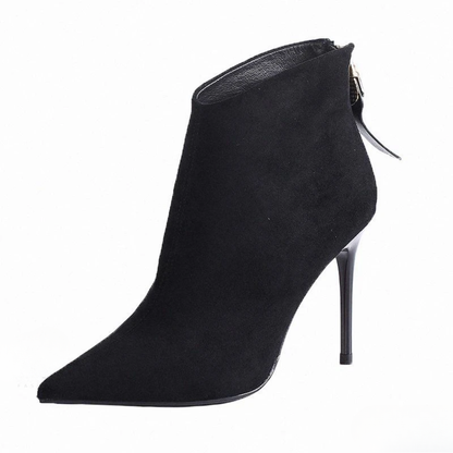 Elise - Chelsea boots met puntige neus en hoge hak