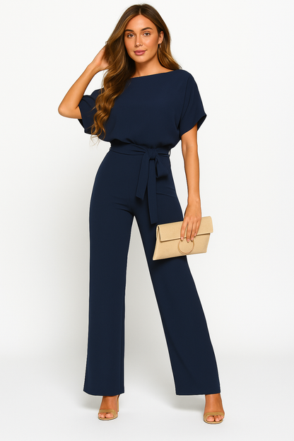 Jinte-Rose - Jumpsuit met strikdetail