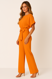 Jinte-Rose - Jumpsuit met strikdetail