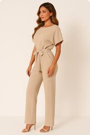 Jinte-Rose - Jumpsuit met strikdetail