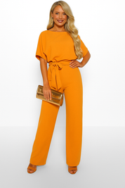 Jinte-Rose - Jumpsuit met strikdetail
