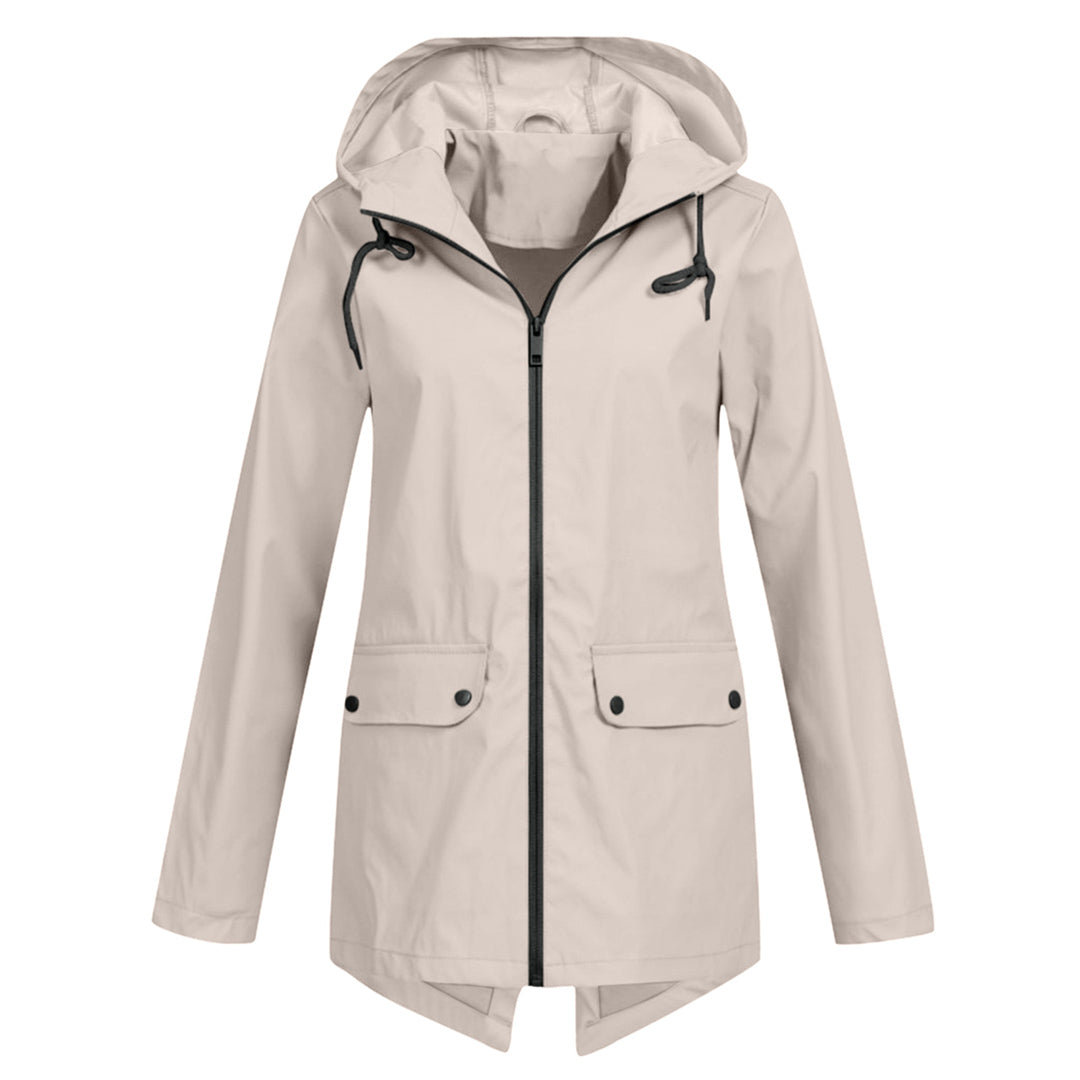 Dames Softshelljas Wind- en Waterafstotende Regenjas met Capuchon