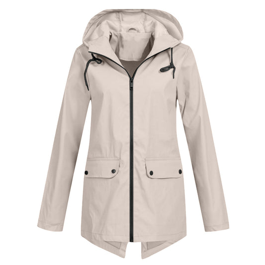 Dames Softshelljas Wind- en Waterafstotende Regenjas met Capuchon
