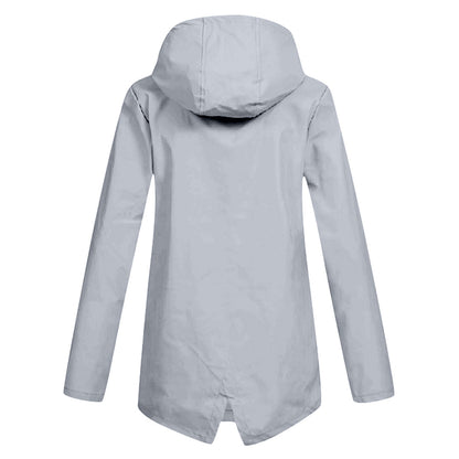 Dames Softshelljas Wind- en Waterafstotende Regenjas met Capuchon
