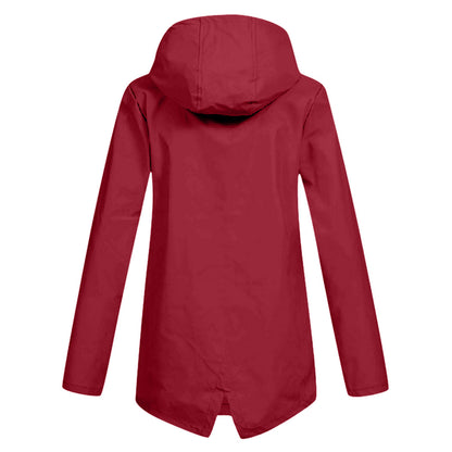Dames Softshelljas Wind- en Waterafstotende Regenjas met Capuchon