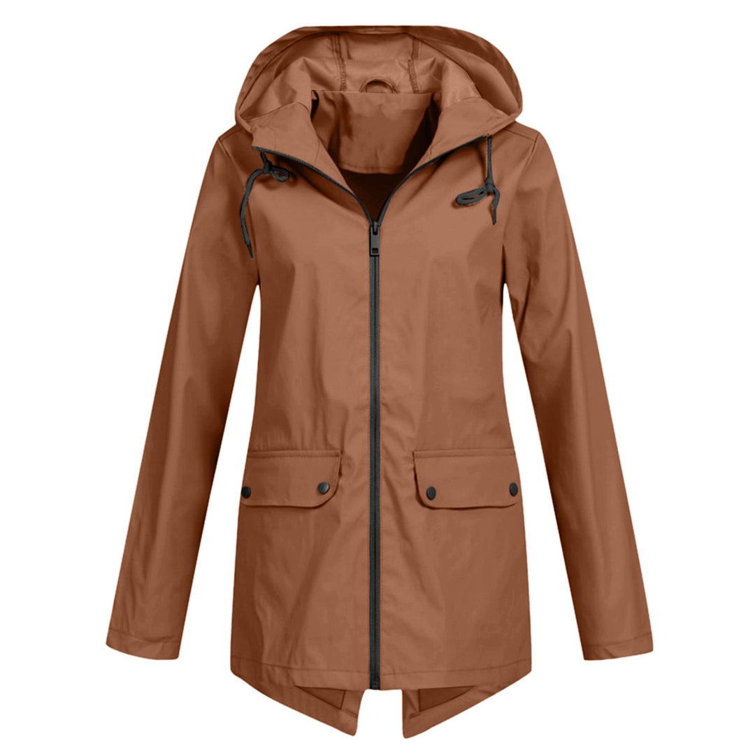 Dames Softshelljas Wind- en Waterafstotende Regenjas met Capuchon
