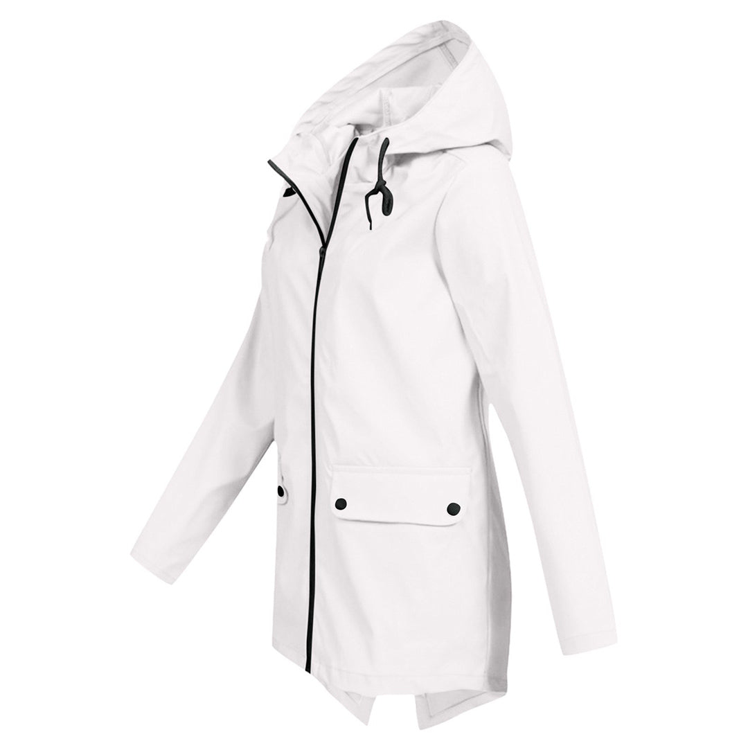 Dames Softshelljas Wind- en Waterafstotende Regenjas met Capuchon
