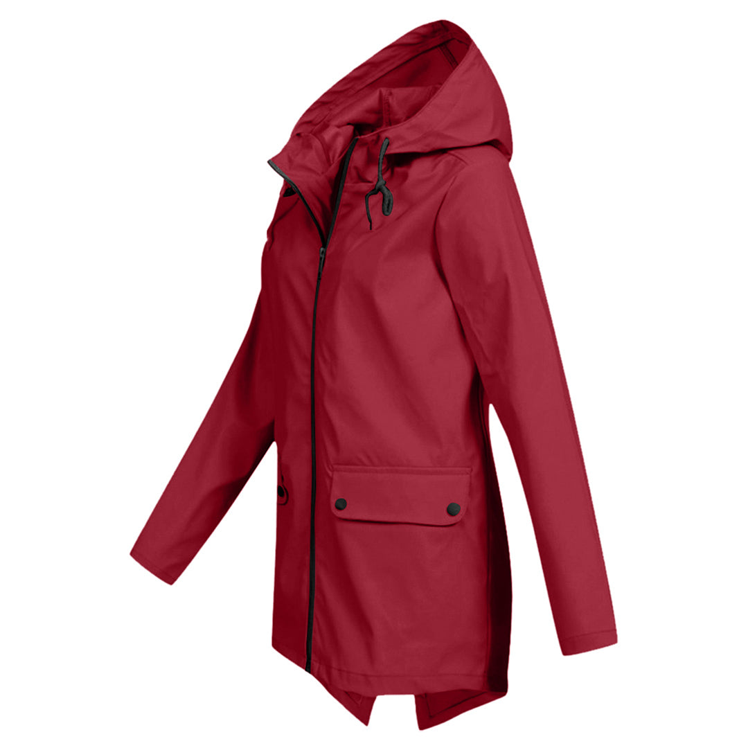 Dames Softshelljas Wind- en Waterafstotende Regenjas met Capuchon