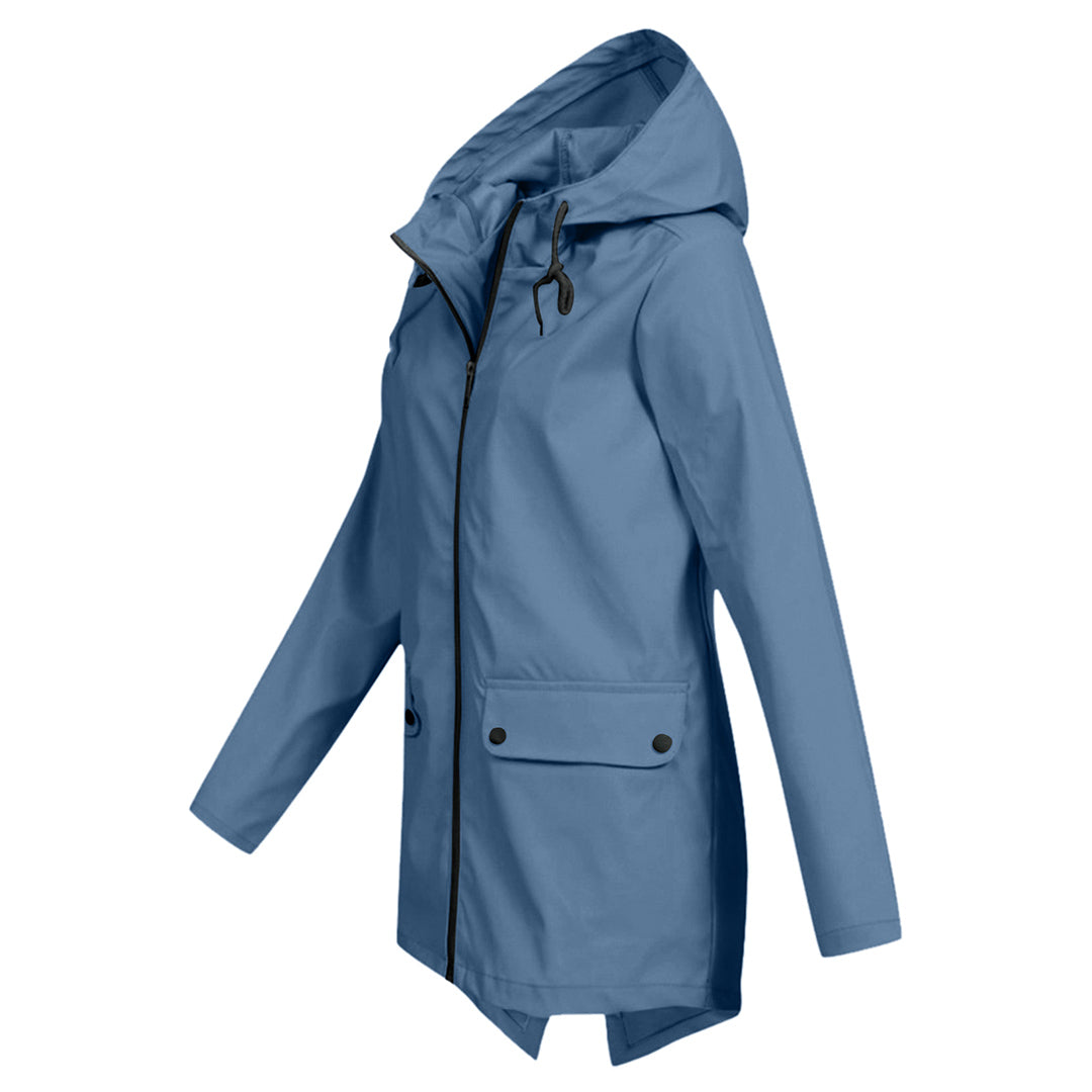 Dames Softshelljas Wind- en Waterafstotende Regenjas met Capuchon