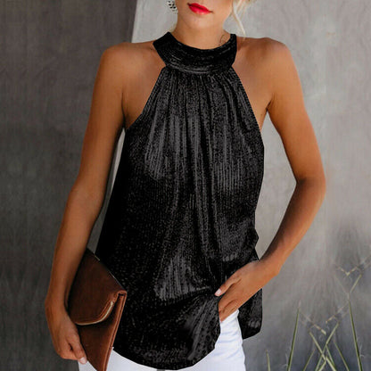 Elif - Glitter Halter Top