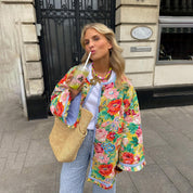 Puck - Veste matelassée intermédiaire à imprimé coloré