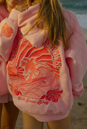 Melina - Sweat à capuche oversize imprimé