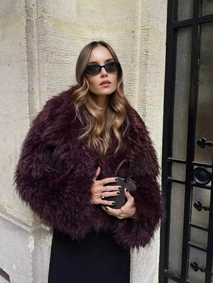 Faux fur Winterjas voor Vrouwen Zacht en Warm