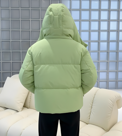 Gevoerde Dames Puffer Winterjas met Capuchon Lichtgewicht Waterdicht