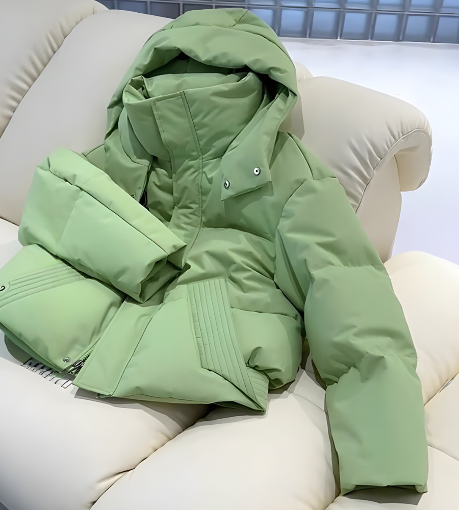 Gevoerde Dames Puffer Winterjas met Capuchon Lichtgewicht Waterdicht