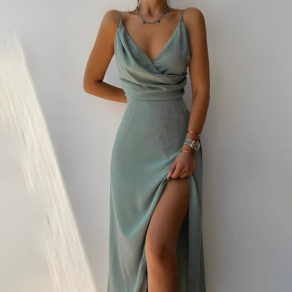 Talitha - Luxe maxi jurk met V-hals